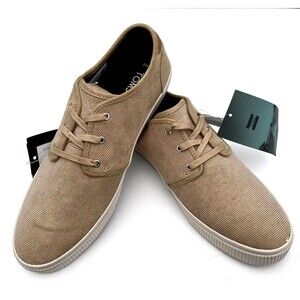 TOMS Light Toffee Mirco Corduroy Carlo Shoes - Men's Sz 9 Preppy Academia Casual